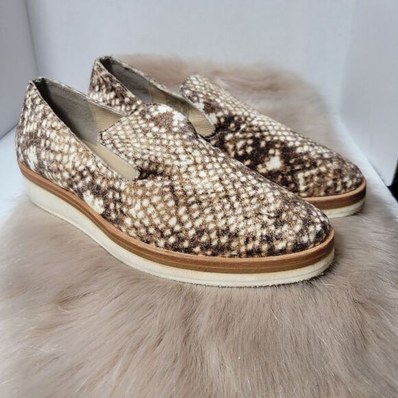 Free People Velvet Snake Eyes Slip On Loafers Size 8.5 - Picture 1 of 9